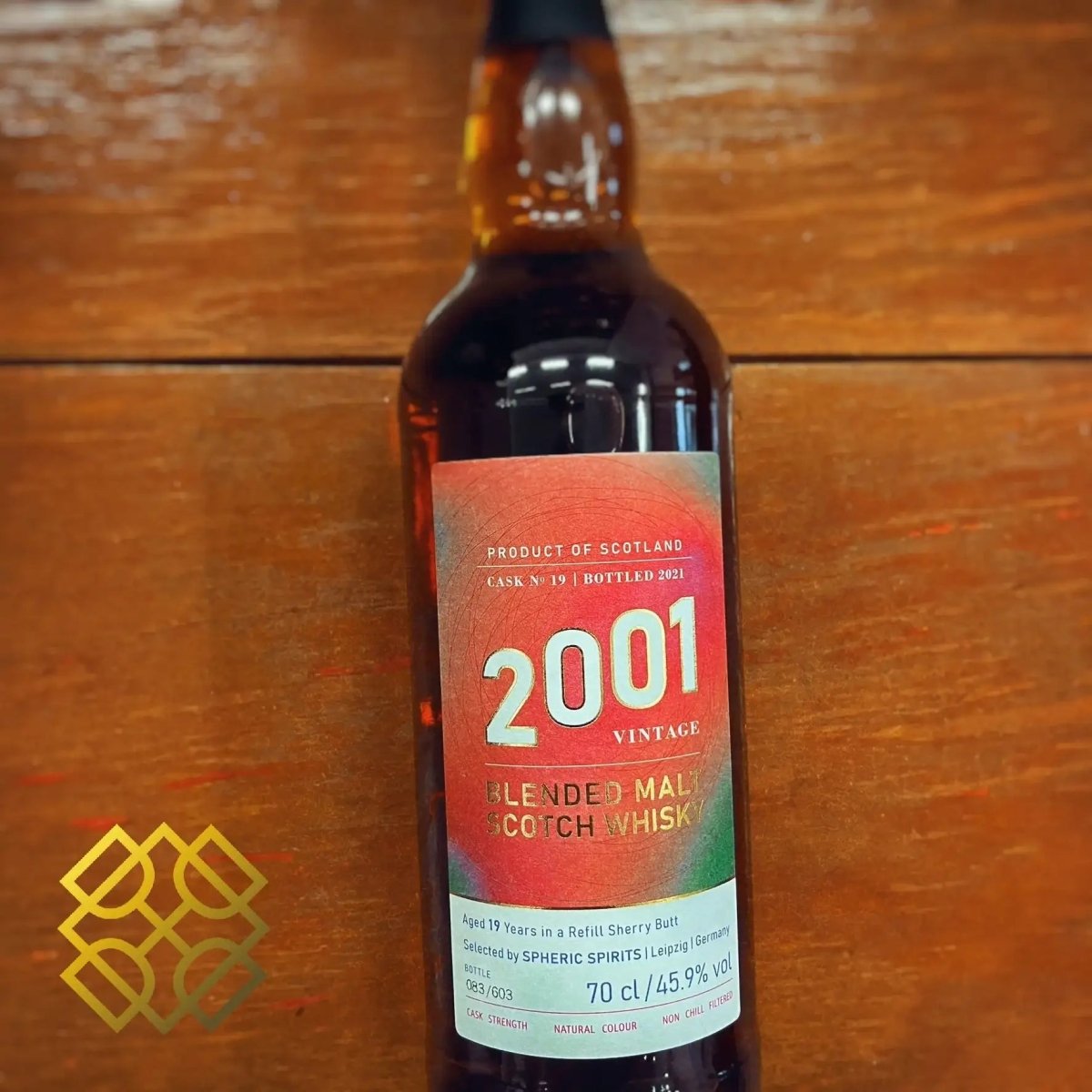 Spheric Spirits Blended Malt - 19YO, 2001/2021, #19, Refill Sherry Butt, 45.9% (WB87.6) - Scotch Whisky
