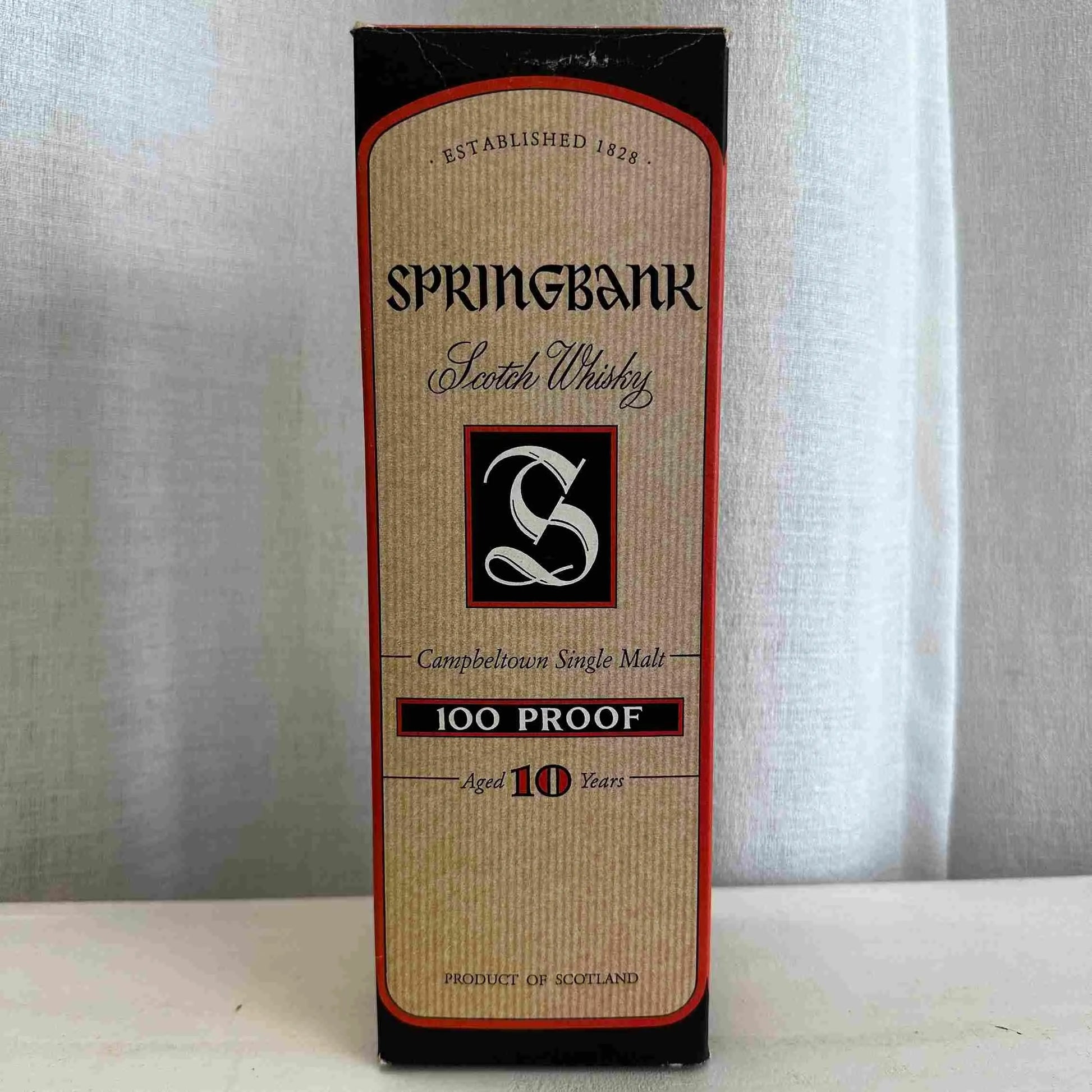 Springbank - 10YO, 100 Proof, Beige Label, 2000s, 57% - Scotch Whisky