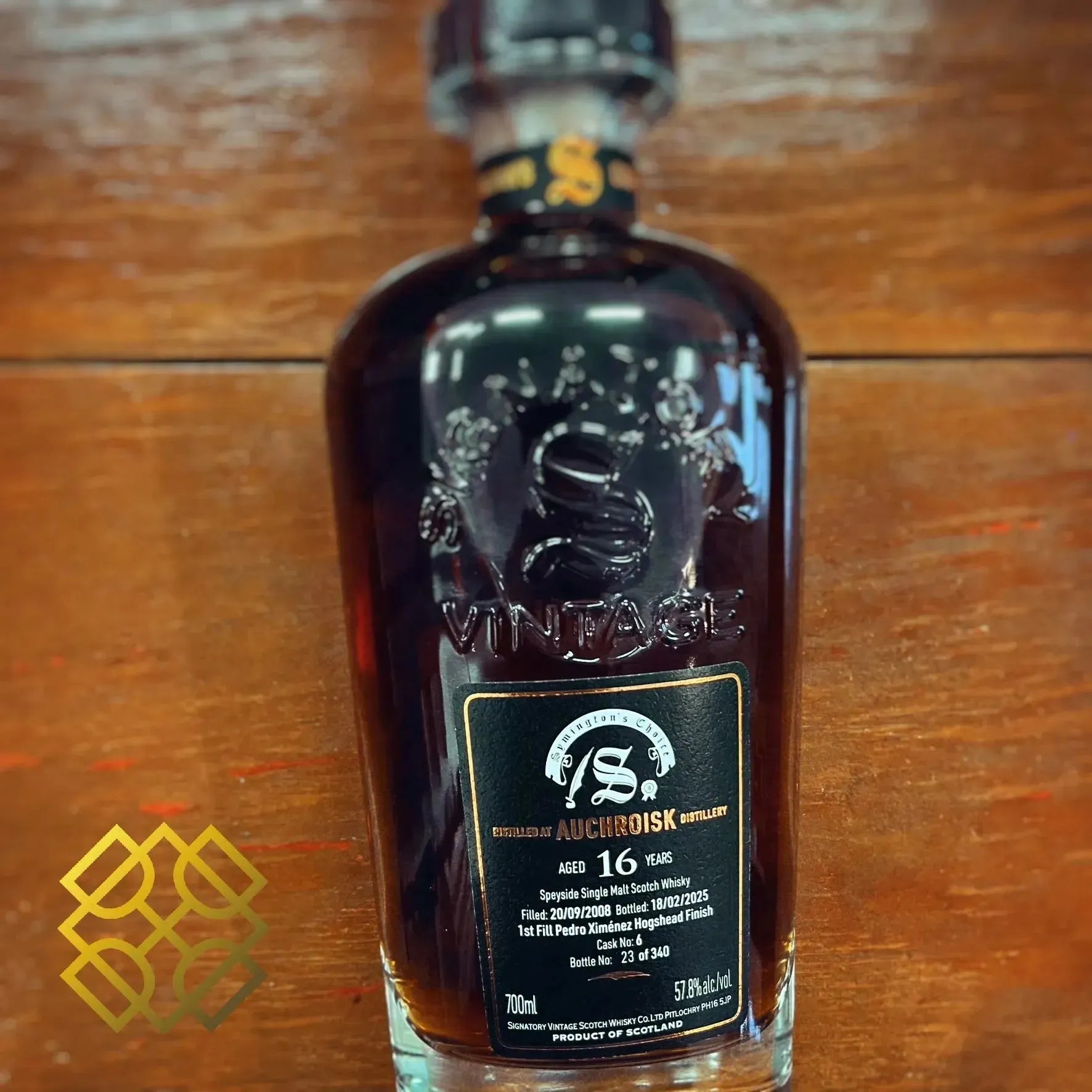 SV Auchroisk - 16YO, 2008/2025, #6, 1st Fill Pedro Ximénez Hogshead Finish, 57.8% - Scotch Whisky