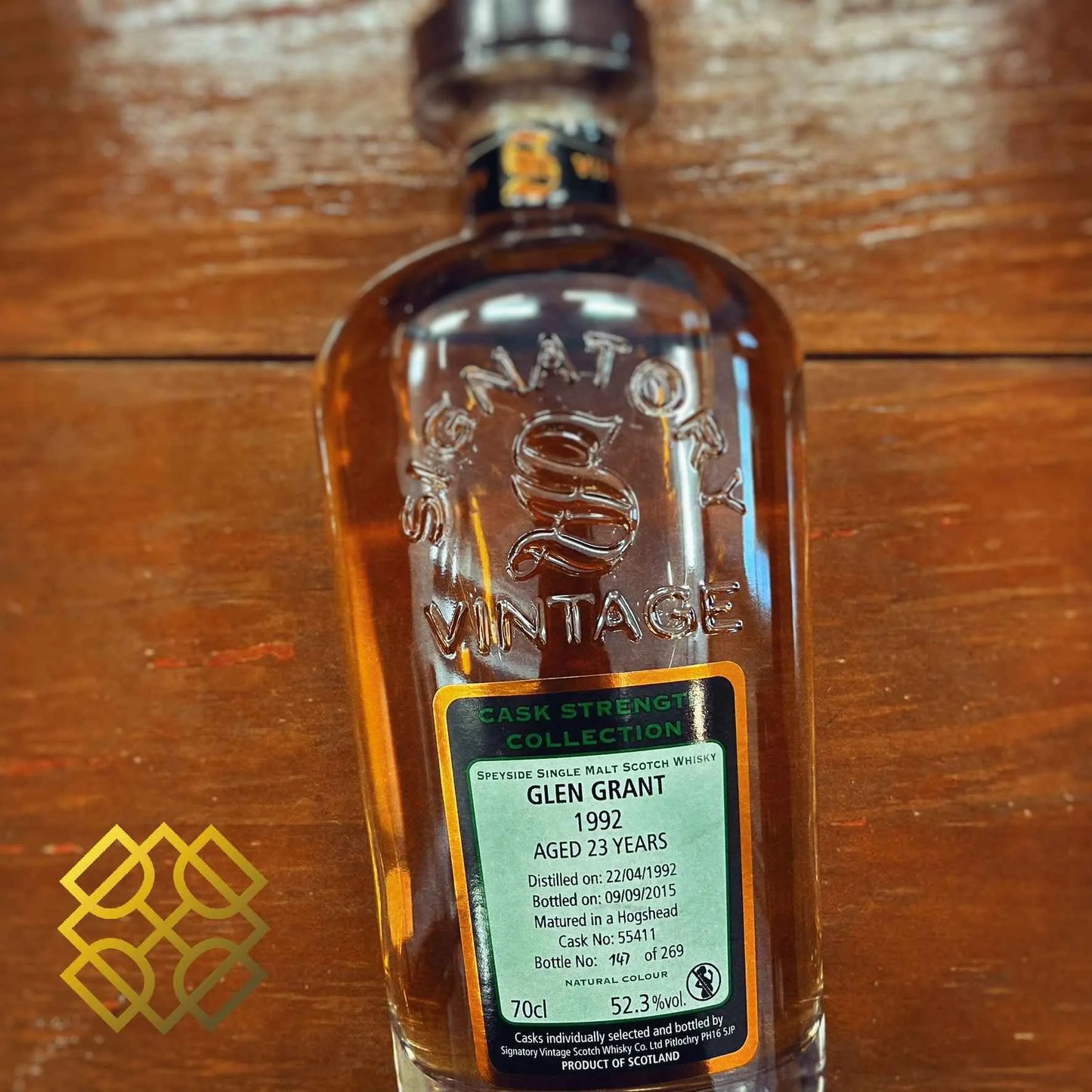 SV Glen Grant - 23YO, 1992/2015, #55411, 52.3% (WB87.27) (分現金/信用卡價) - Scotch Whisky