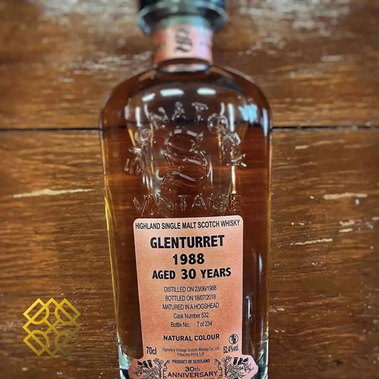 SV Glenturret - 30YO, 1988/2018, #532, SV 30th Anniversary, 52.4% - Scotch Whisky