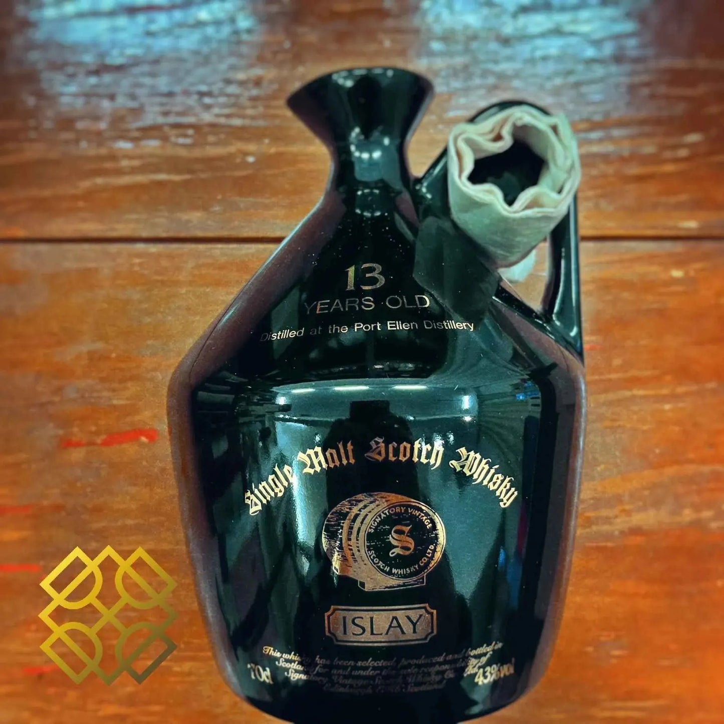SV Port Ellen - 13YO, Black Ceramic Jug, 43% (WB89.36) (分現金/信用卡價) - Scotch Whisky