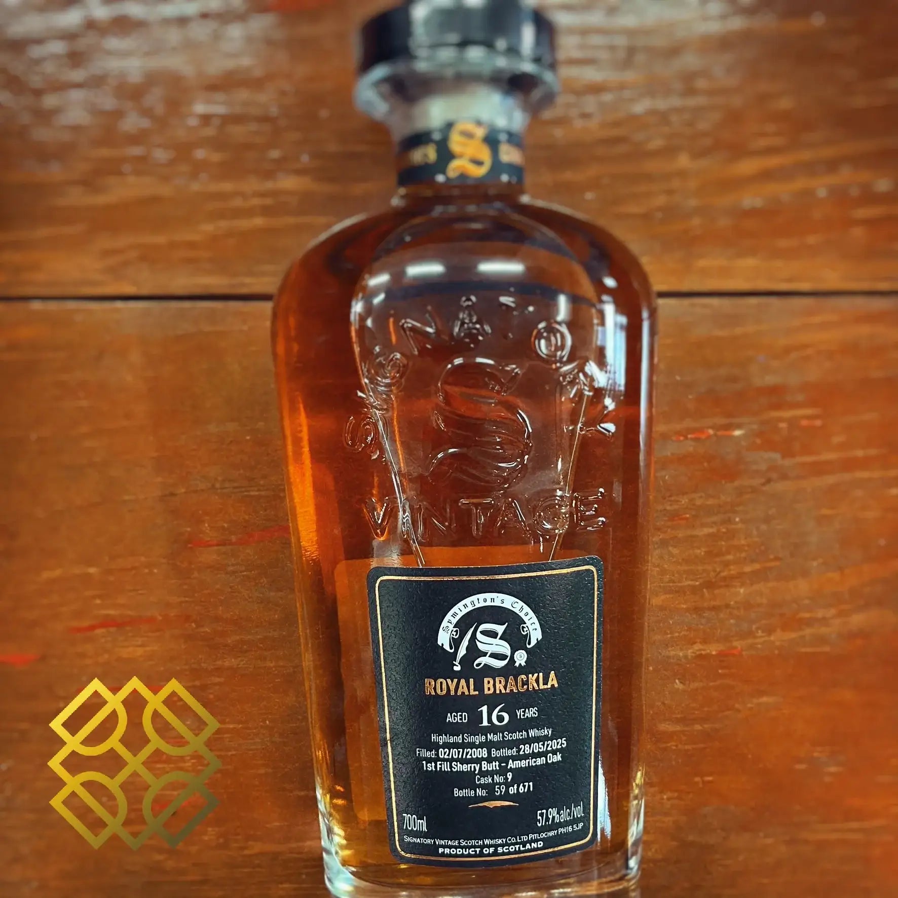 SV Royal Brackla - 16YO, 2008/2025, 1st Fill Oloroso Sherry Butt, Symington's Choice #9, 57.9% - Scotch Whisky