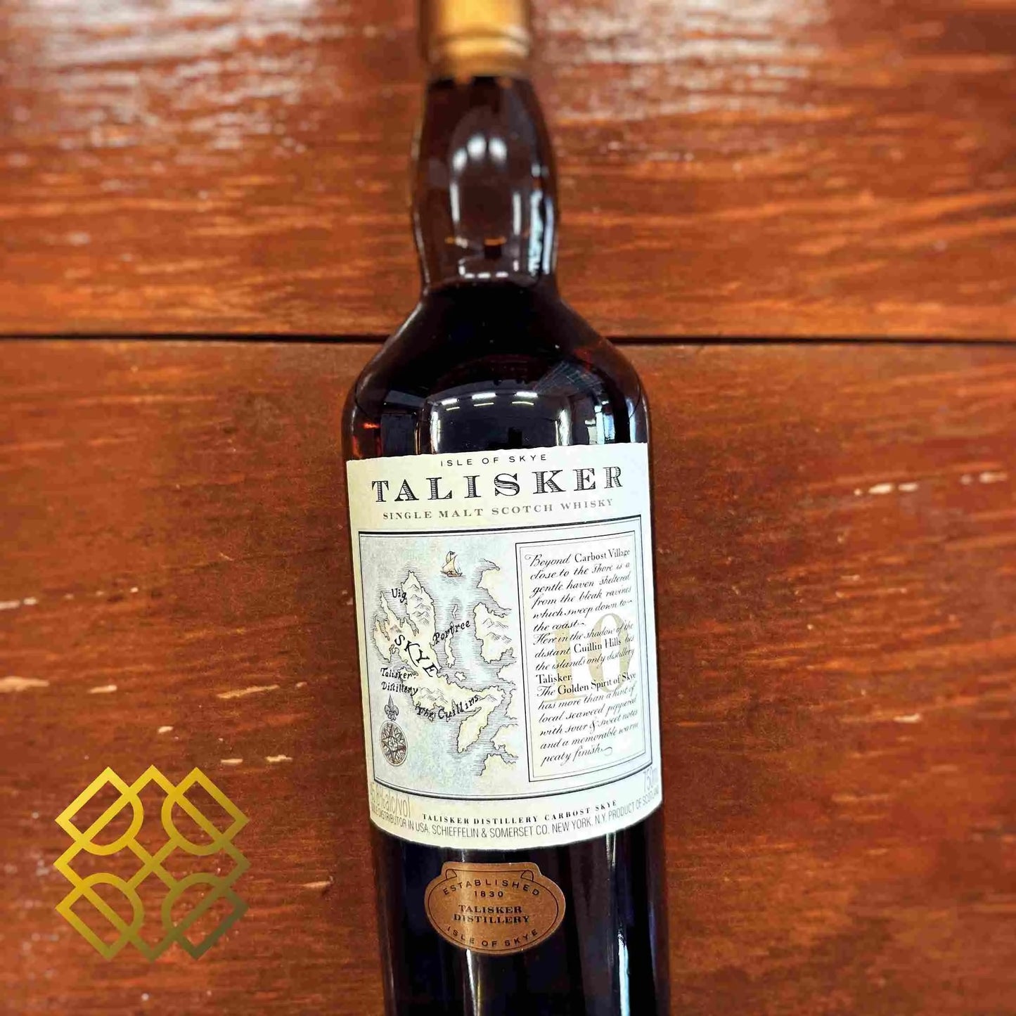 Talisker - 10YO, Map Label, 1990s, 45.8% (WF92) (分現金/信用卡價) - Scotch Whisky