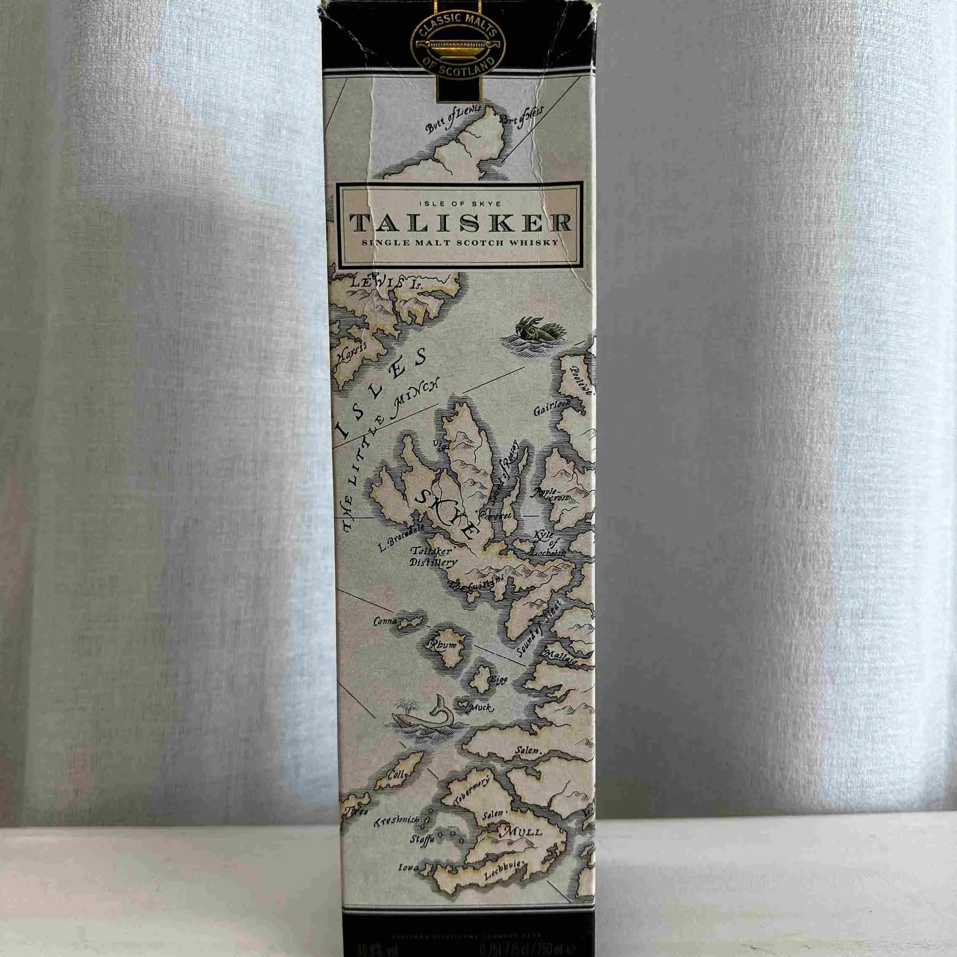 Talisker - 10YO, Map Label, 1990s, 45.8% (WF92) (分現金/信用卡價) - Scotch Whisky