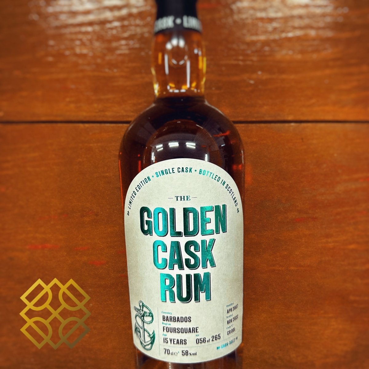 The Golden Cask Rum Foursquare - 15YO, 2007/2022, 58% - Rum