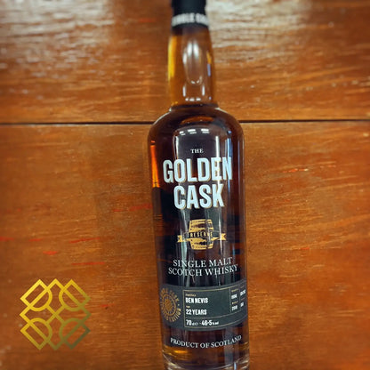 The House of MacDuff Ben Nevis - 22YO, 1996/2018, #CM252, The Golden Cask, 46.5% (WF90) (分現金/信用卡價) - Scotch Whisky