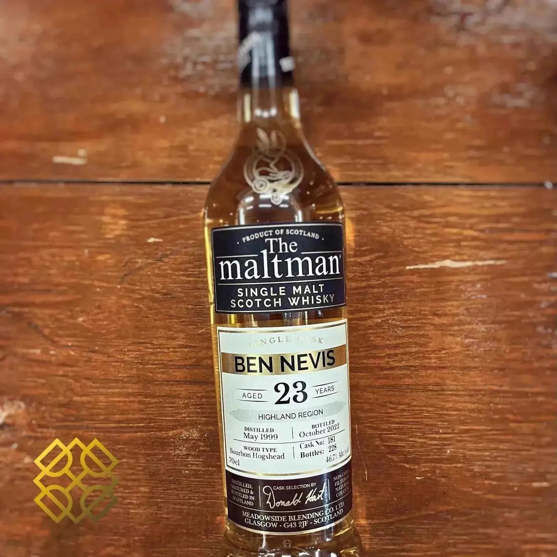 The Maltman Ben Nevis - 23YO, 1999/2022, Bourbon Hogshead, 46.7% (分現金/信用卡價) - Scotch Whisky