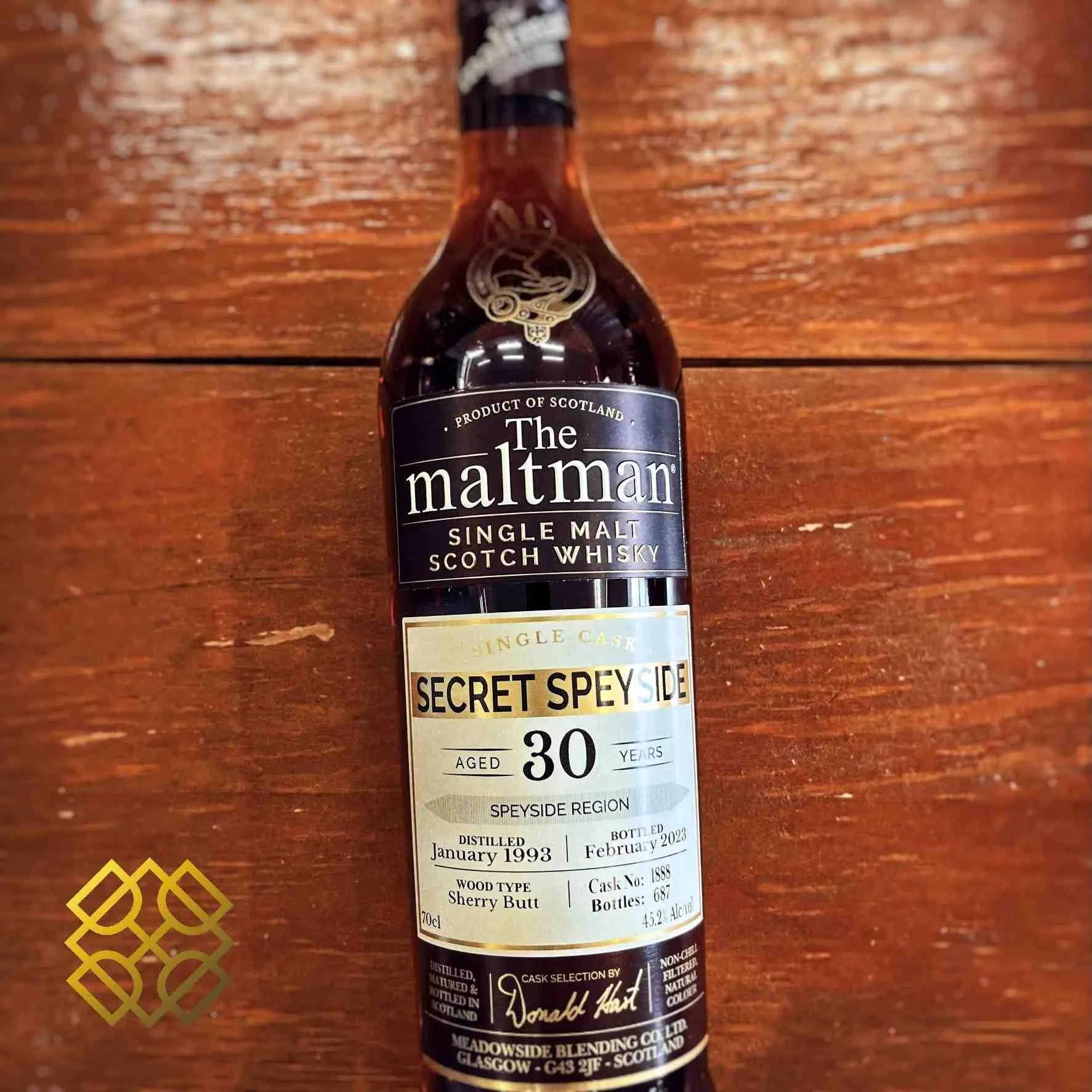 The Maltman Secret Speyside - 30YO, 1993/2023, #1888, 45.2% - Scotch Whisky