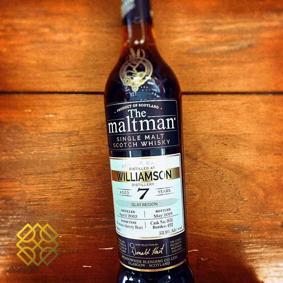 The Maltman Williamson - 7YO, 2012/2019, 53.9%  Type : Single malt whisky 威士忌, laphroaig