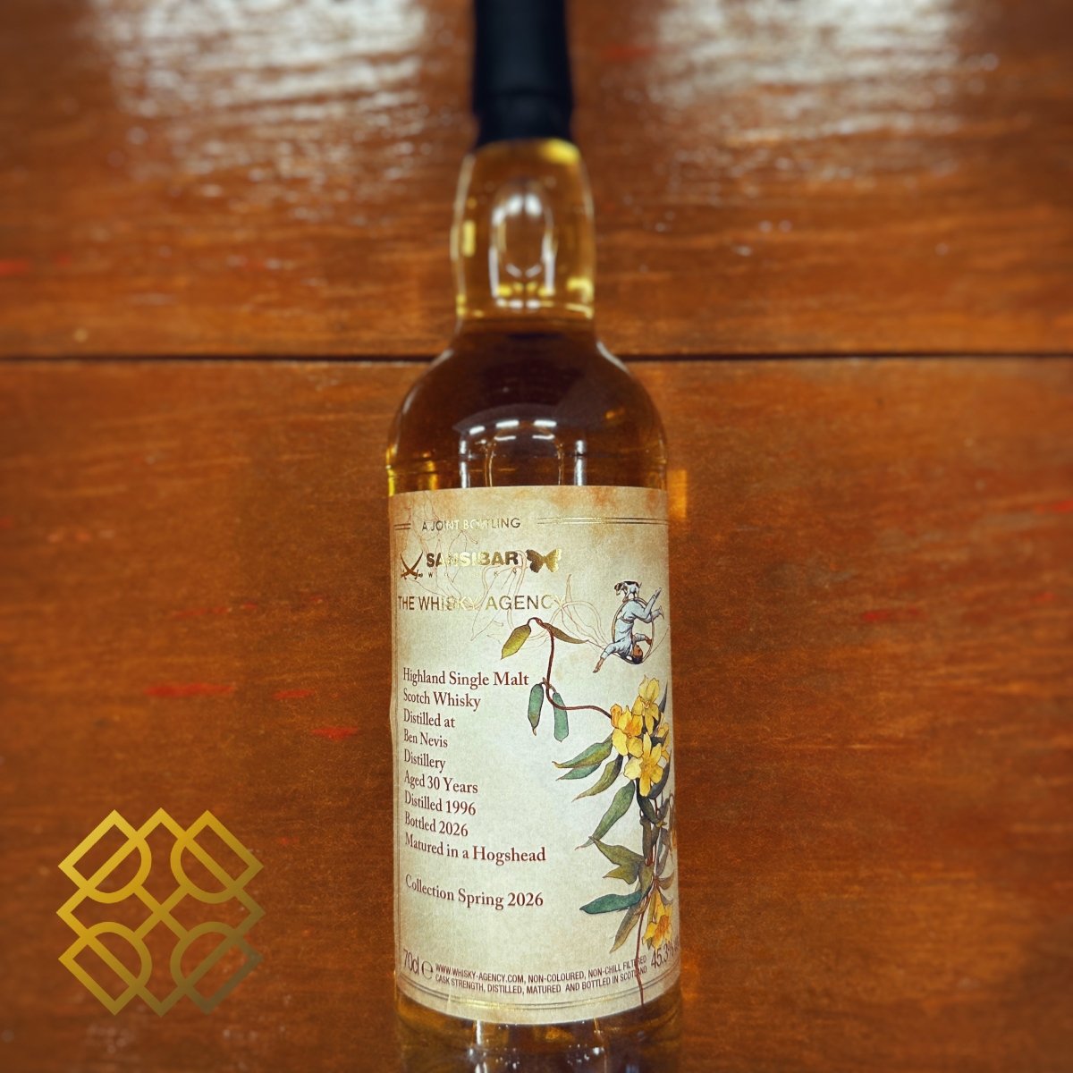 The Whisky Agency Ben Nevis 30YO, 1996/2026, Joint Bottling with Sansibar, 45.3% (WB89.7) (分現金/信用卡價) - 蘇格蘭威士忌