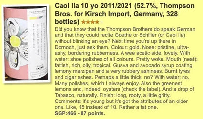 Thompson Bros Caol ila - 10YO, 52.7% (WN WF87) - Scotch Whisky