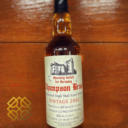 Thompson Bros Clynelish 23YO, 2002/2025, 237, 49.3%, for Doroch Castle 25th (WB90.31) (分現金/信用卡價) - 蘇格蘭威士忌