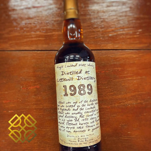 Thosop BVBA Littlemill - 22YO, 1989/2011, Handwritten Label Series, Refill Sherry Cask, 55.4% (WB90.4) (分現金/信用卡價) - Scotch Whisky