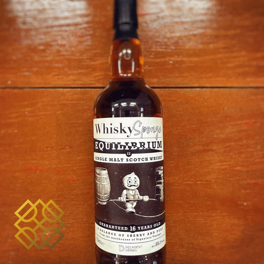 Whisky Sponge Edradour 16YO, Equilibrium II, 2005, 2nd Fill Sherry Hogshead, 55% (WB87.79) (分現金/信用卡價) - 蘇格蘭威士忌
