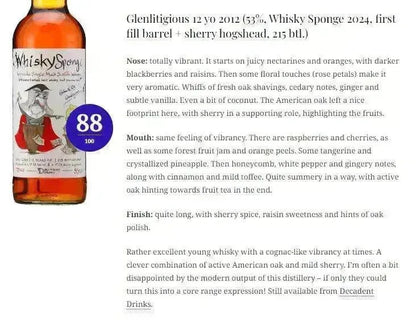 whisky-sponge-secret-speyside-glenfarclas-12yo-20122024-53percent-wn88-scotch-whisky-31859 - Alcohol Please