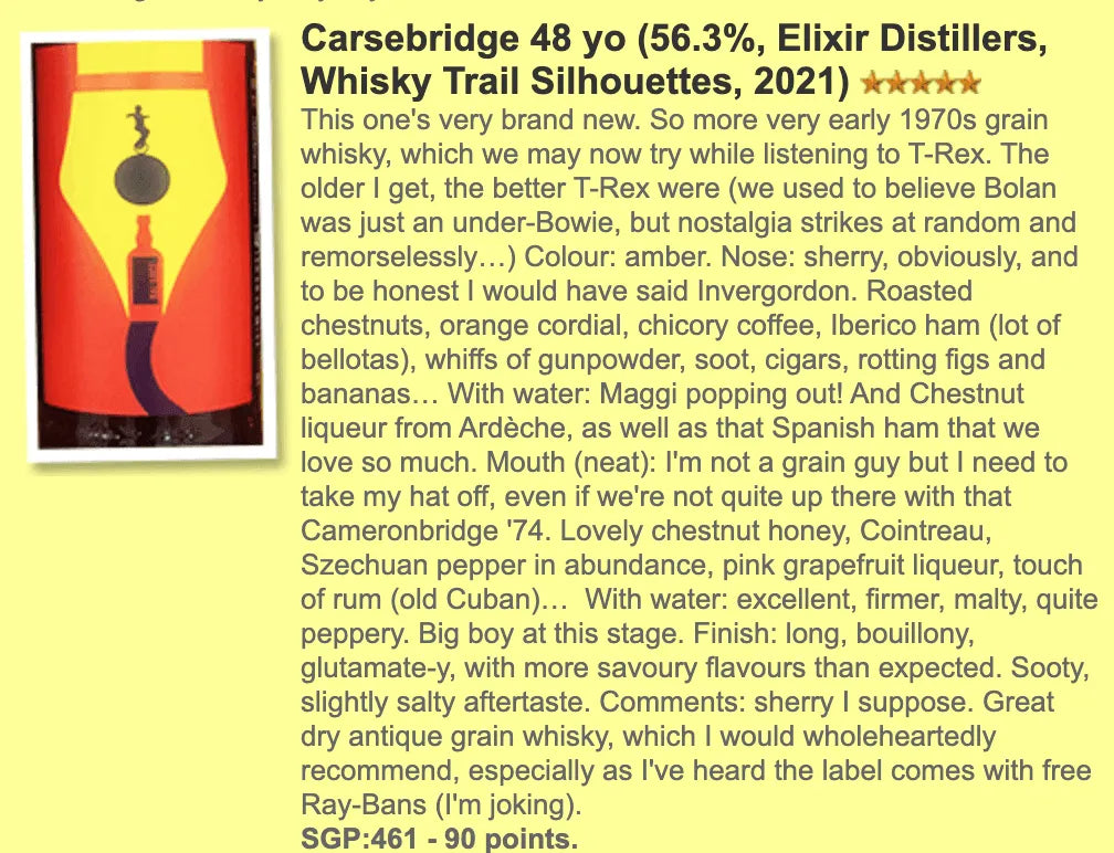 Whisky Trail Carsebridge - 48YO, 1973/2021, 56.3% (WF90) - Scotch Whisky