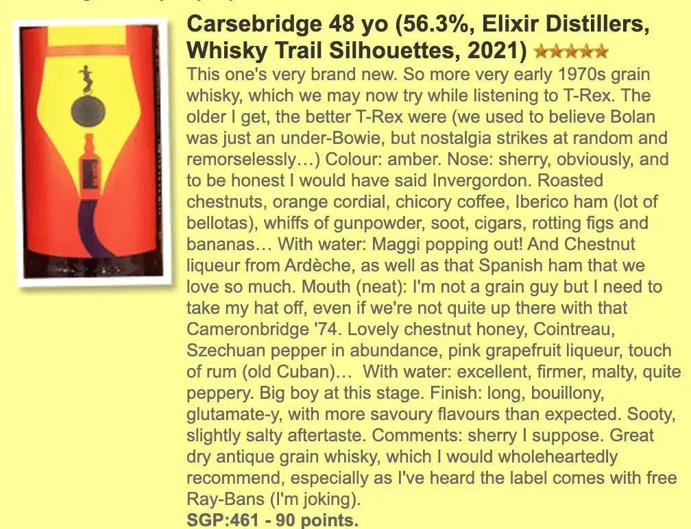 Whisky Trail Carsebridge - 48YO, 1973/2021, 56.3% (WF90) - Scotch Whisky