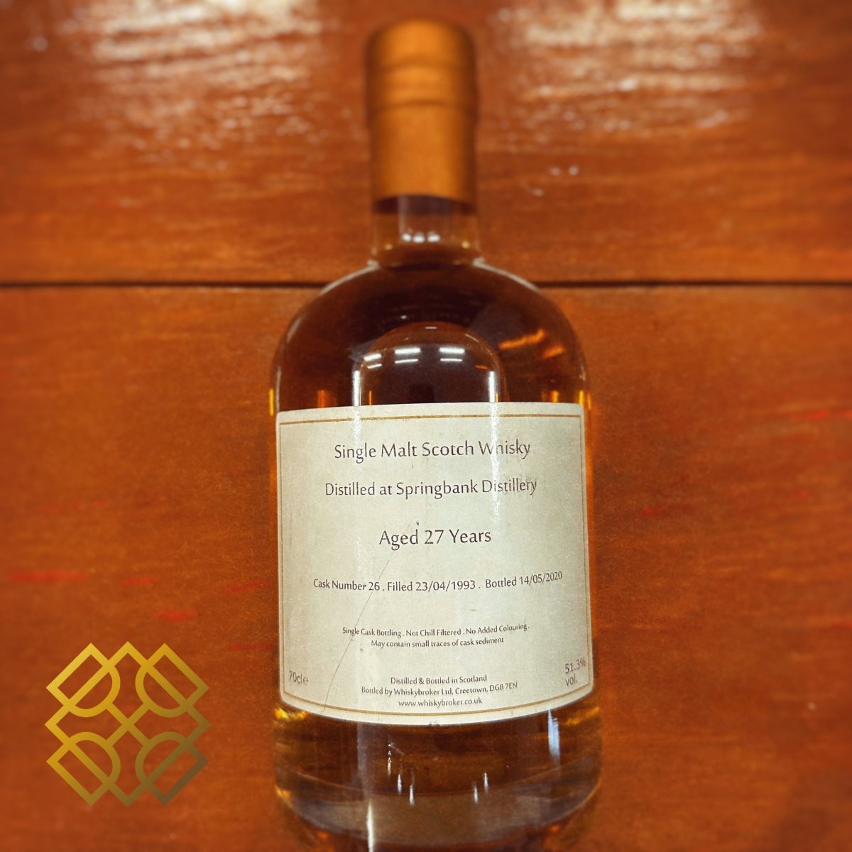 Whiskybroker.co.uk Springbank 27YO, 1993/2020, 26, 51.3% (WF92) (分現金/信用卡價) - 蘇格蘭威士忌