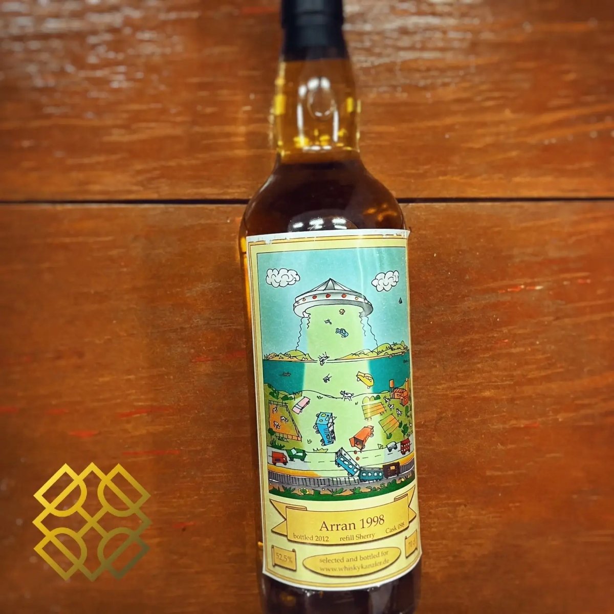 Whiskykanzler Arran - 1998/2012, #098, 52.5% (分現金/信用卡價) - Scotch Whisky