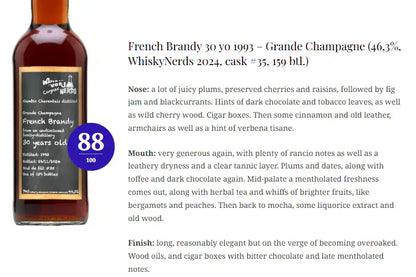 Whiskynerds French Brandy - 30YO, 1993/2024, #35, 54.9% (WN88) (分現金/信用卡價) - Brandy