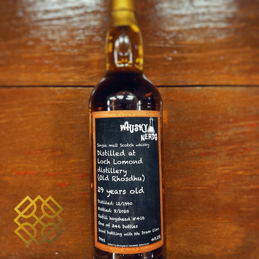 WhiskyNerds Loch Lomond 29YO, 1990/2020, 416 Joint Bottling with Wu Dram Clan, 48.2% (WN88) (分現金/信用卡價) - 蘇格蘭威士忌