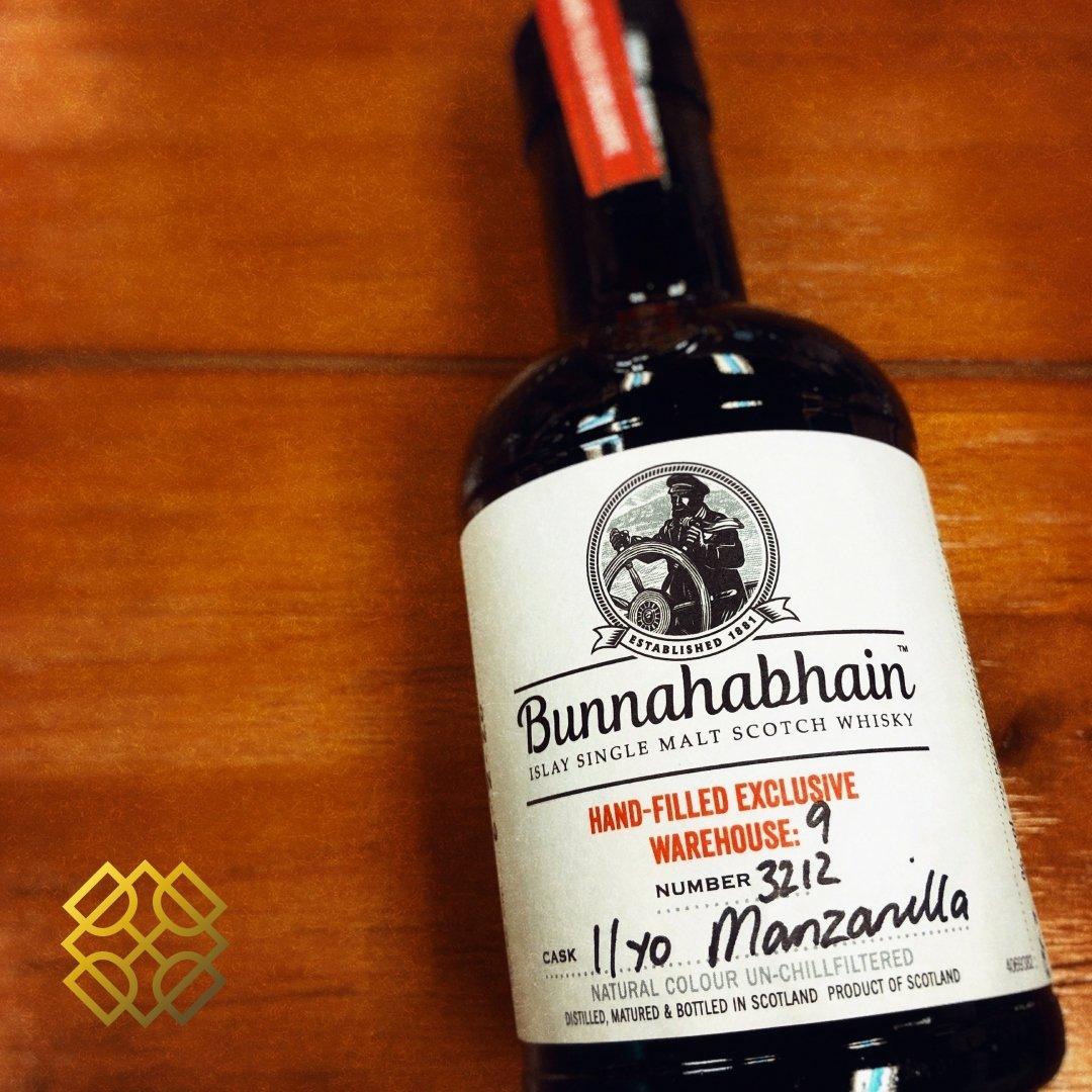 Bunnahabhain - Hand-filled 11YO Manzanilla 54.2%, 200ml, whisky, 威士忌