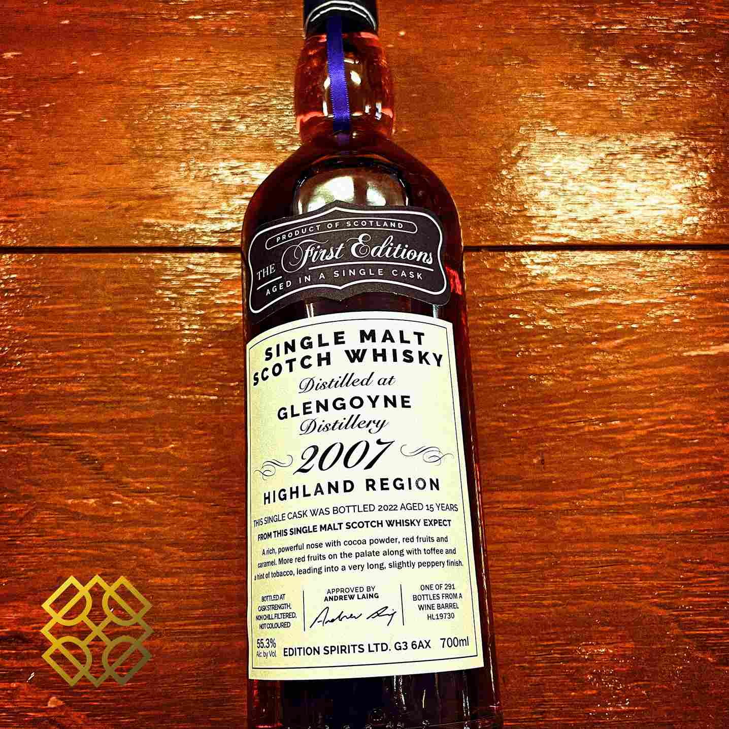 First Edition Glengoyne - 15YO, 2007/2022, 55.3%  Type: Single Malt Whisky