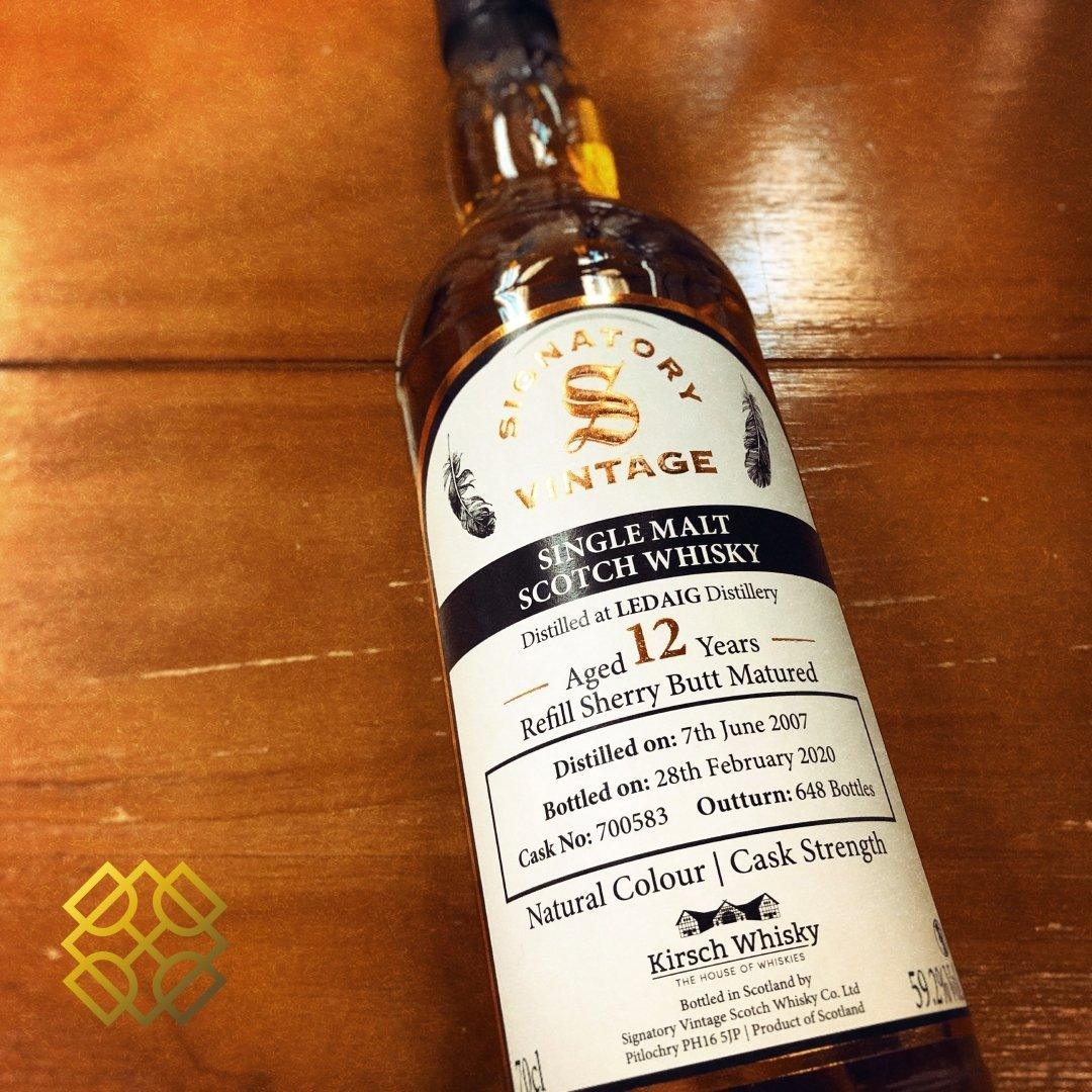 Signatory Vintage - Ledaig 12YO, Refill Sherry (WB 87), whisky, 威士忌