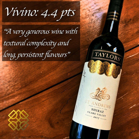 Taylors - St Andrews Shiraz 2017 (Vivino 4.4), wine, red wine, australian wine