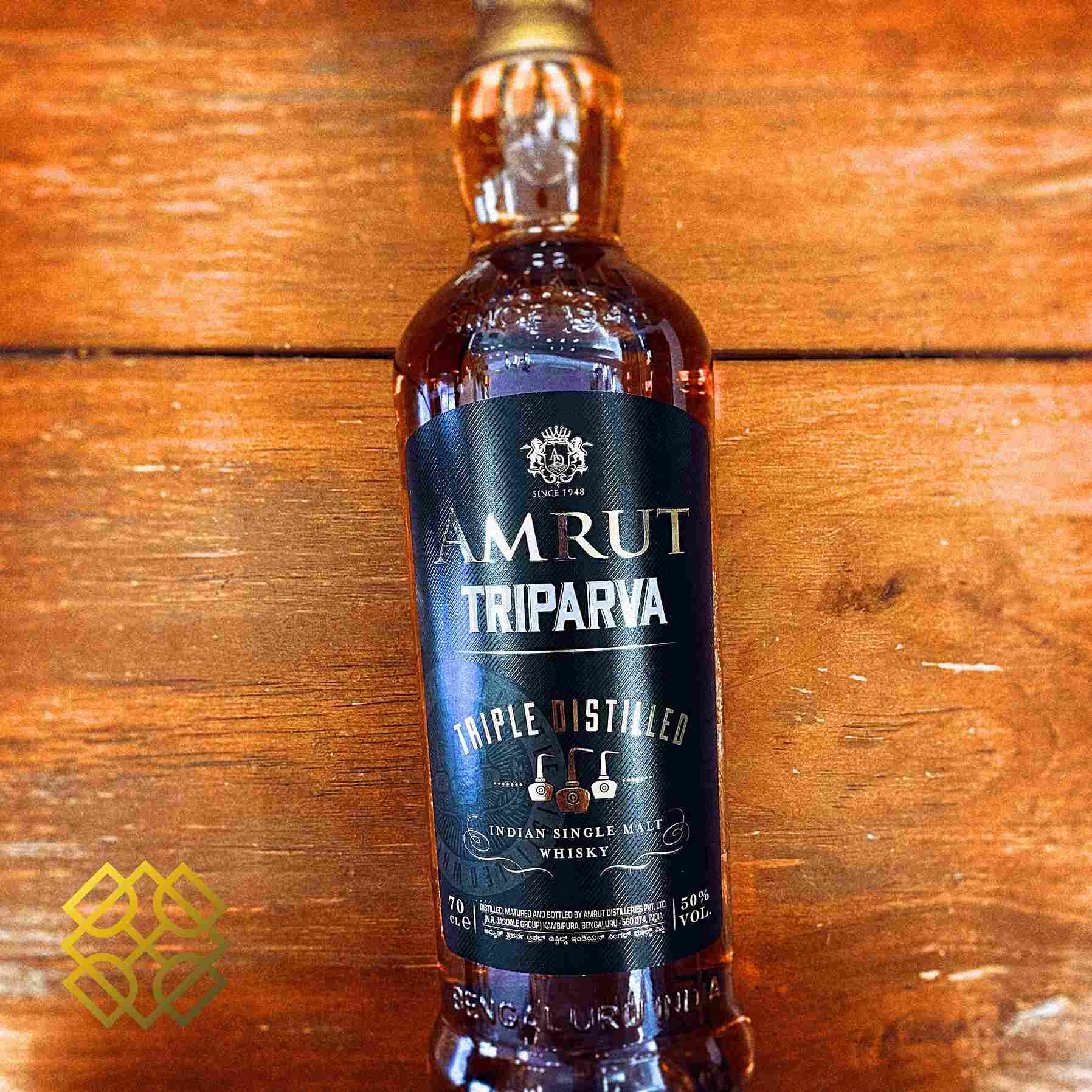 Amrut - Triparva Triple Distilled, 2020 bottled, 50%  Type : Single malt whisky 威士忌