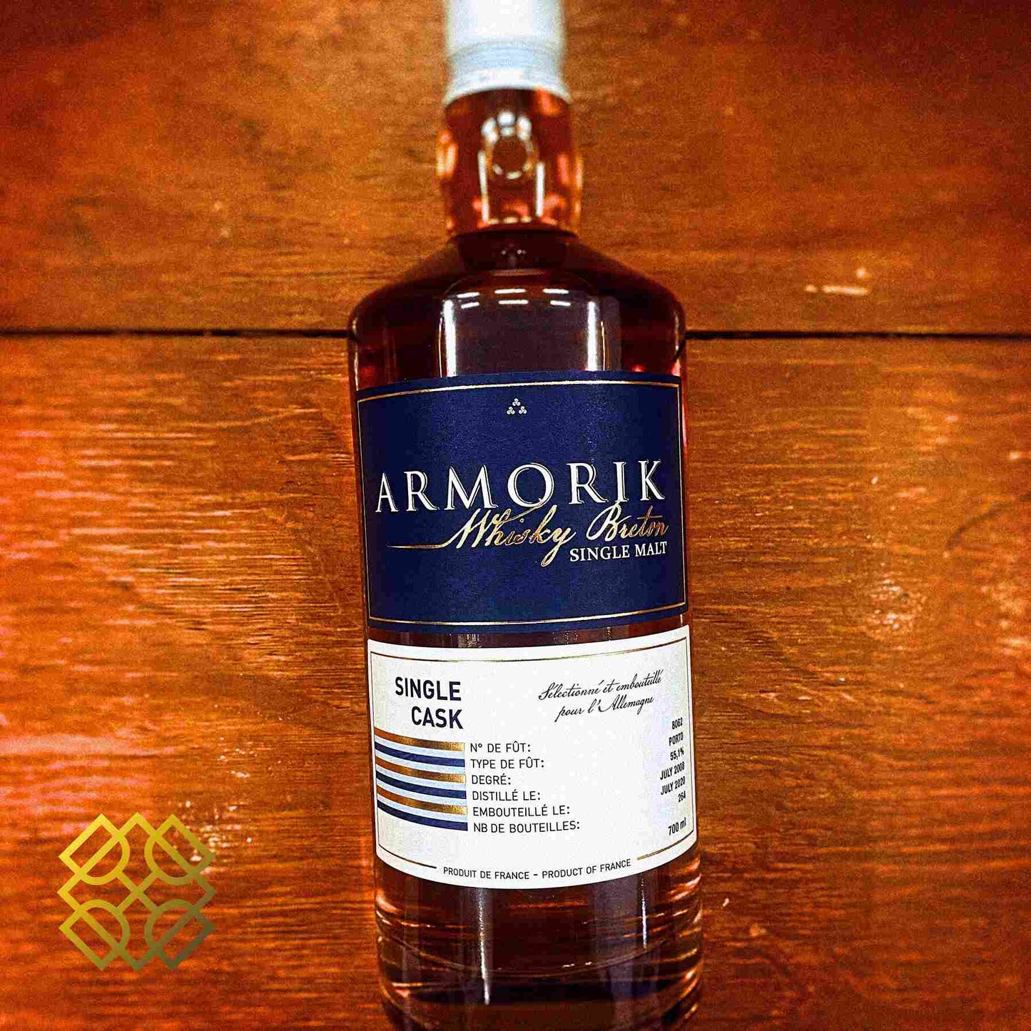 Armorik - ~12YO, 2008/2020, Port Cask, 55.1%  Type : Single malt whisky 威士忌