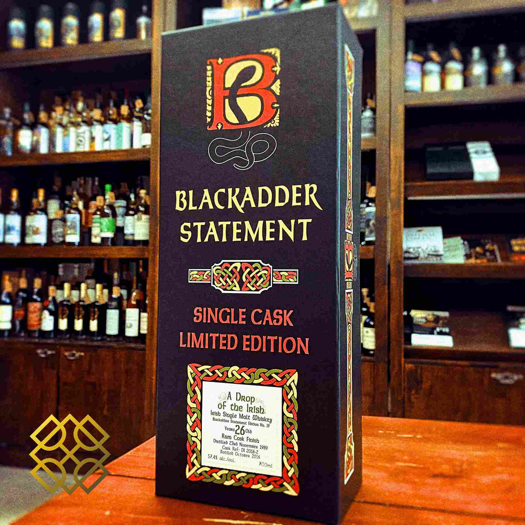 Blackadder A Drop of the Irish - 26YO, Rum Cask Finish, 1989/2016, 57.4%  Type : Single malt whisky 威士忌 (2)