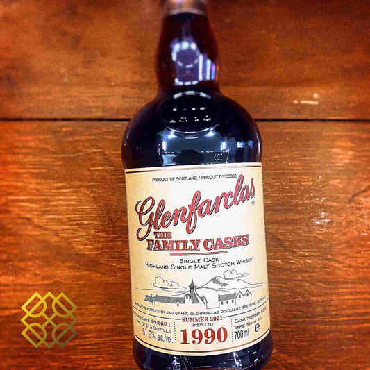 Glenfarclas - Family Cask ~31YO, 1990/2021, #9256, 51.9%  Type: Single Malt Whisky 威士忌