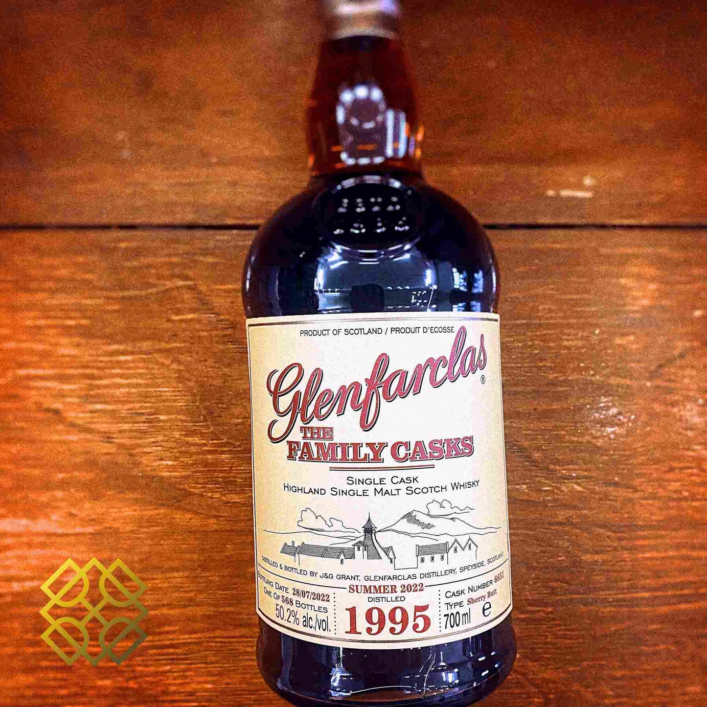 Glenfarclas - Family Cask ~27YO, 1995/2022, #6651, 50.2%  Type: Single Malt Whisky 威士忌