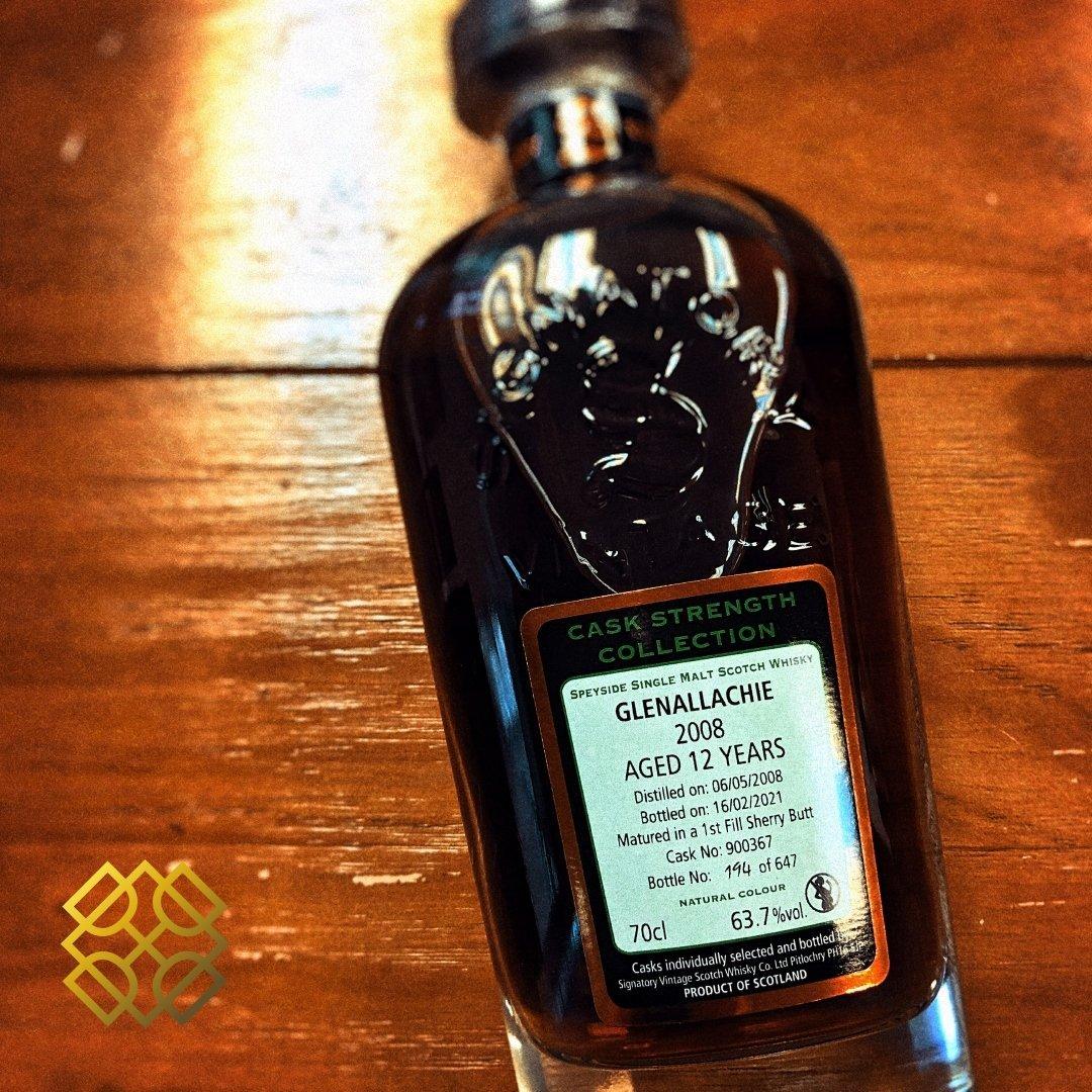 SV - GlenAllachie 12YO, 1st fill Sherry, 63.7% ,Signatory Vintage ,whisky,威士忌