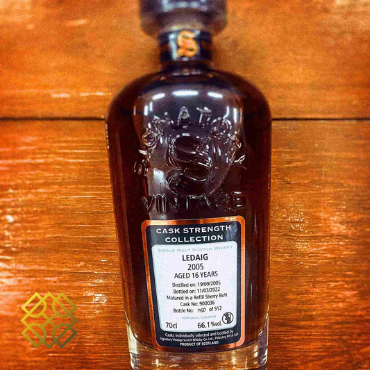 SV Ledaig - 16YO, 2005/2022, Refill Sherry Butt, 66.1%  Type : Single malt whisky 威士忌