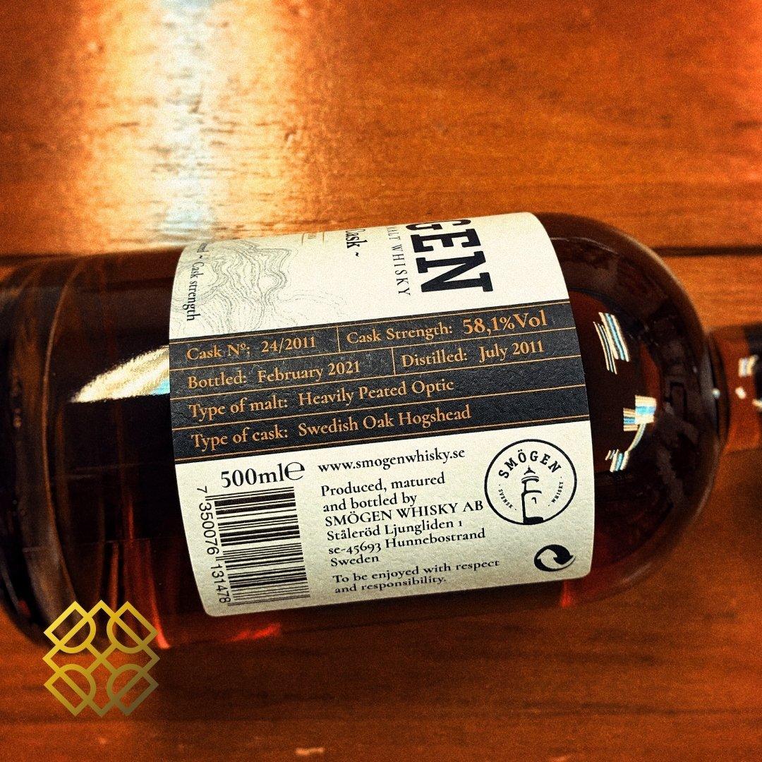 Smogen - 9YO Single Cask, 2011/2021, Swedish 58.1%, heavily peated, Smögen, smogen, Whisky, 威士忌