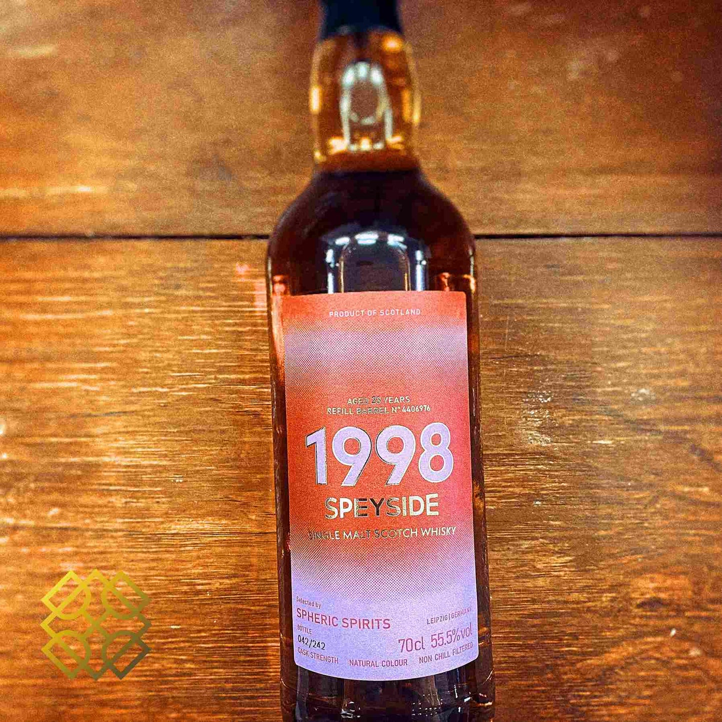 Spheric Spirits Speyside - 23YO, 1998/2022, Refill Barrel, 55.5%  Type : Single malt whisky 威士忌