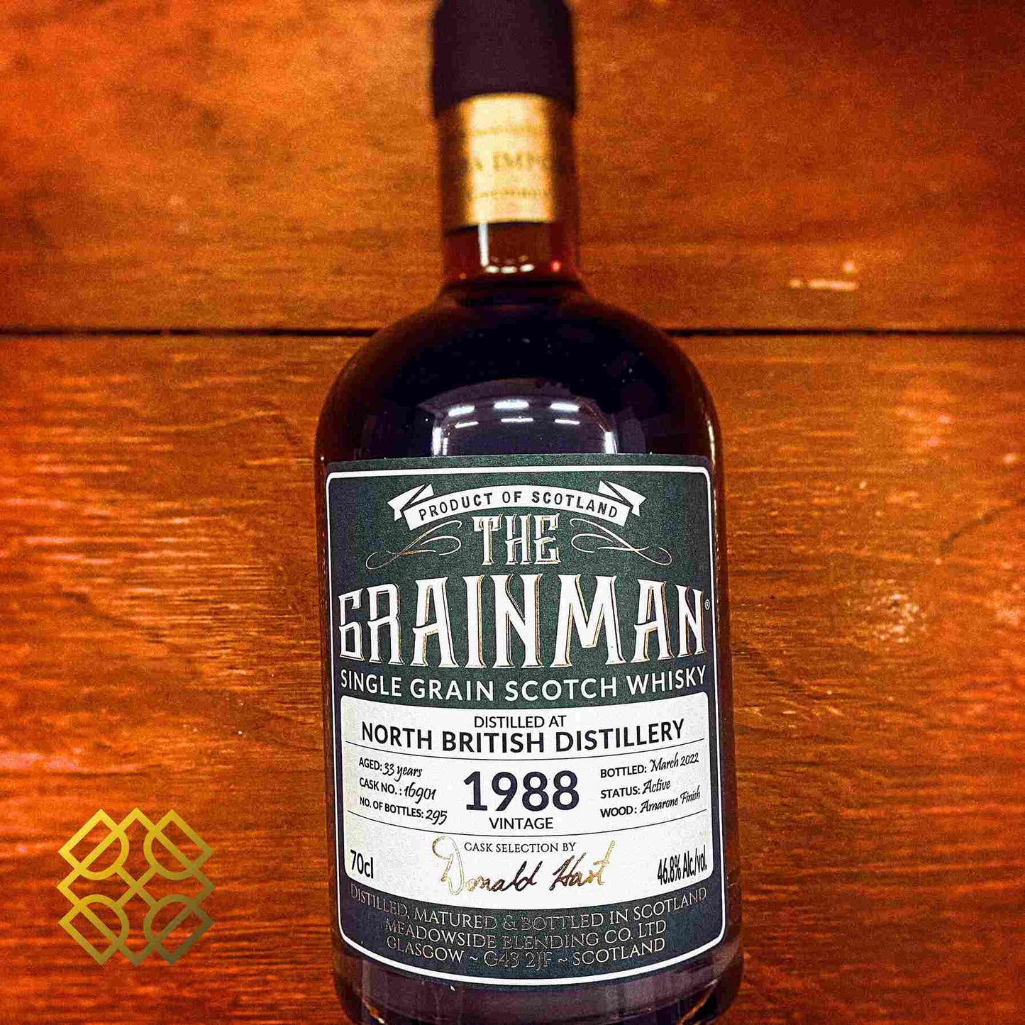 The Grainman North British - 33YO, 1988/2022, Amarone Finish, 46.8%  Type : Single Grain whisky 威士忌