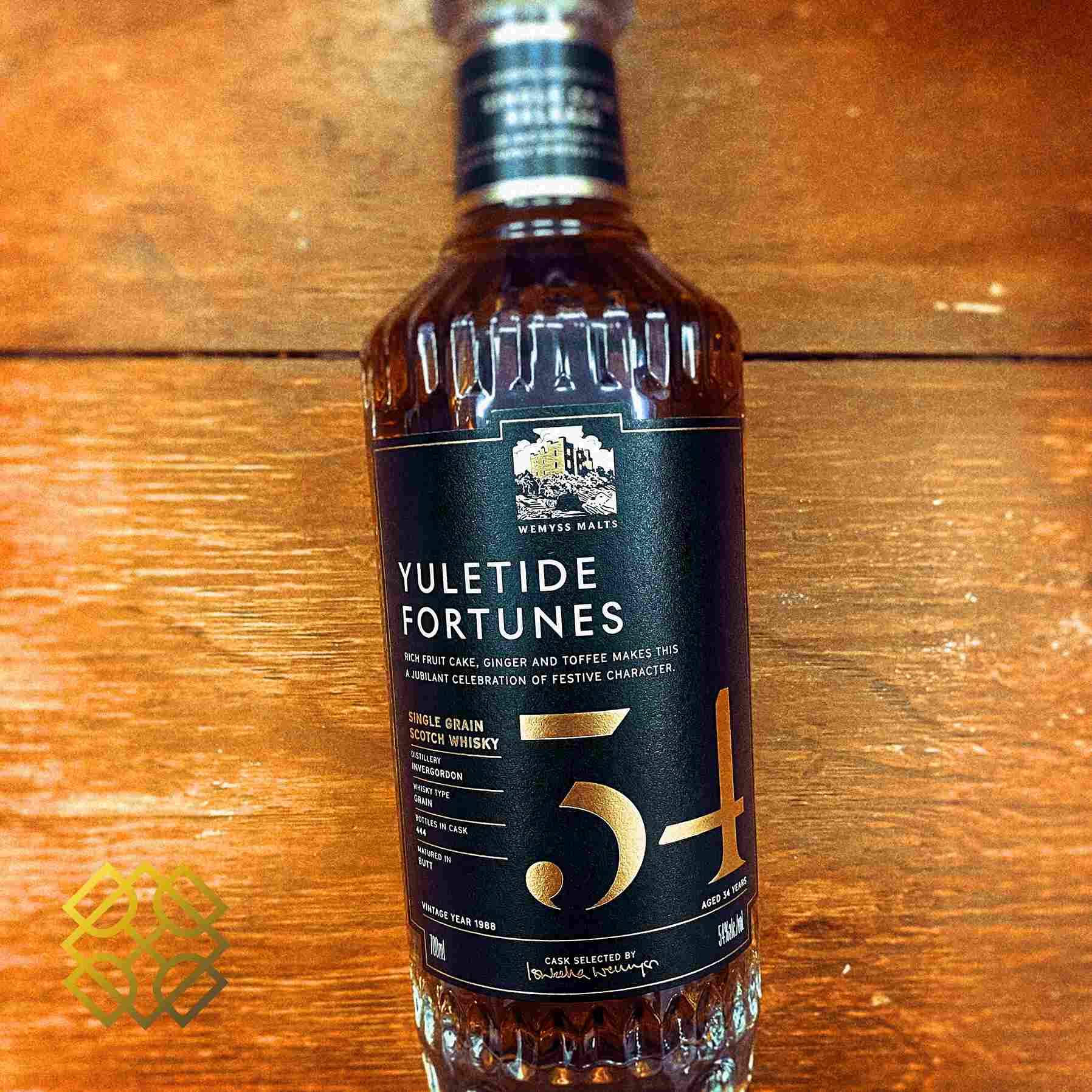 Wymess Malts Invergordon - 34YO, Yuletide Fortunes, 54%  Type: Single malt whisky 威士忌
