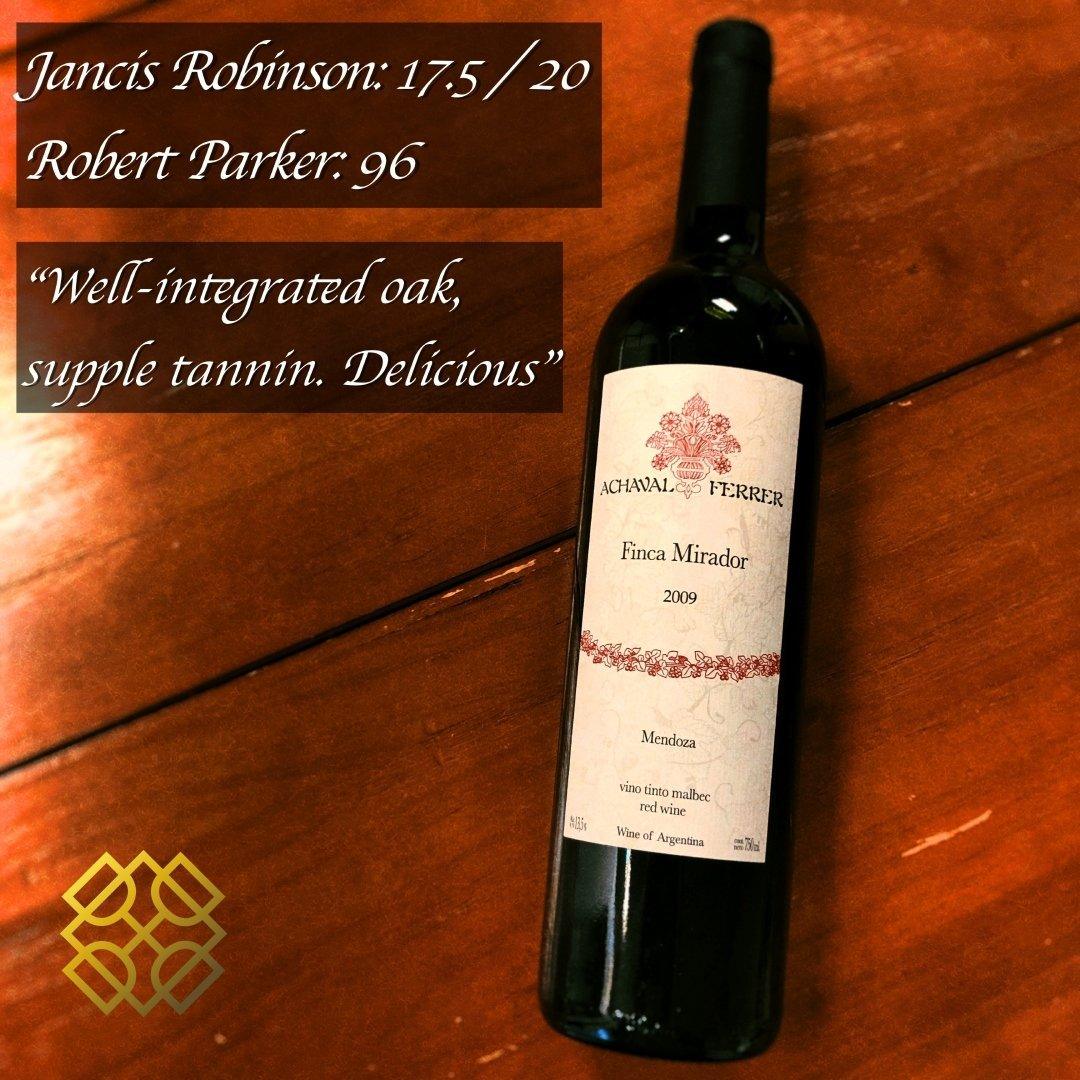 Achaval-Ferrer Finca Mirador 2009 (Vivino 4.4, JR 17.5, RP 96), red wine, wine, 紅酒, Argentina wine