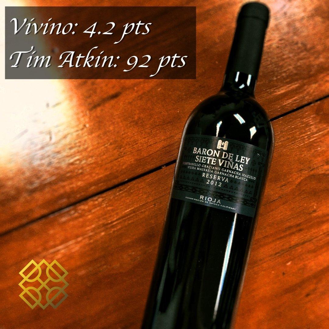 Baron De Ley Siete Vinas - Rioja Reserva 2012 (VV4.2, TA92), red wine, wine, spanish wine, rioja