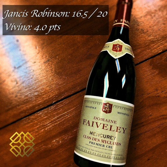 Domaine Faiveley - Mercurey Clos Des Myglands 1er Cru 2015 (JR16.5, VV4.0),burgundy, red wine, wine