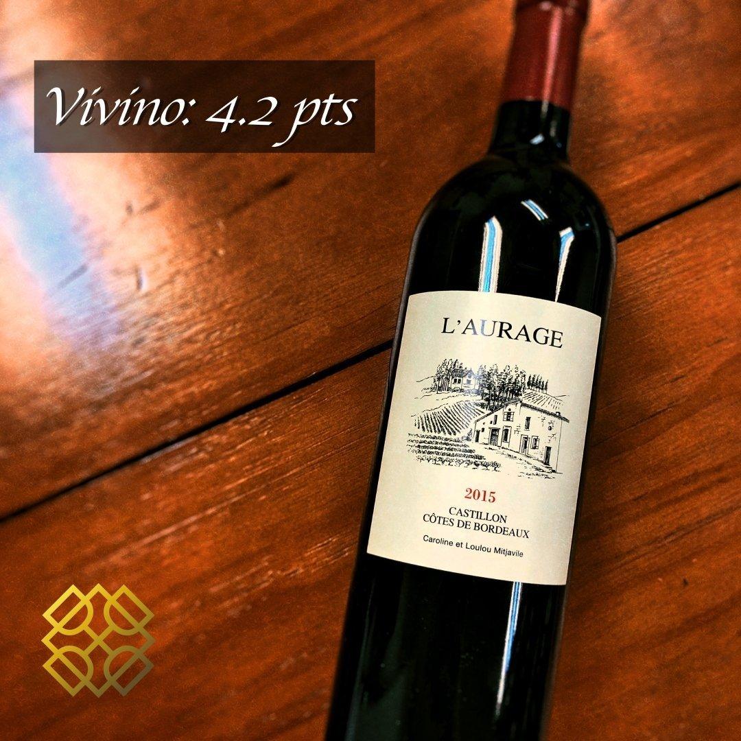 Domaine de l'Aurage 2015 (Vivino 4.2), wine, red wine, bordeaux
