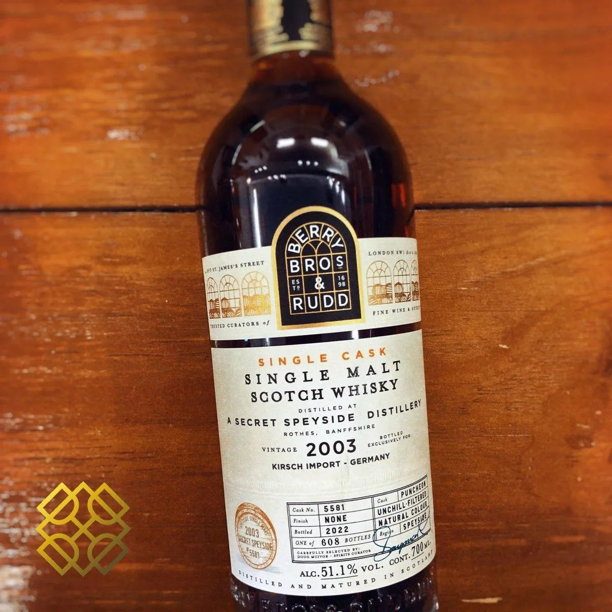 BBR Secret Speyside - ~19YO, 2003/2022, 51.1% - Scotch Whisky