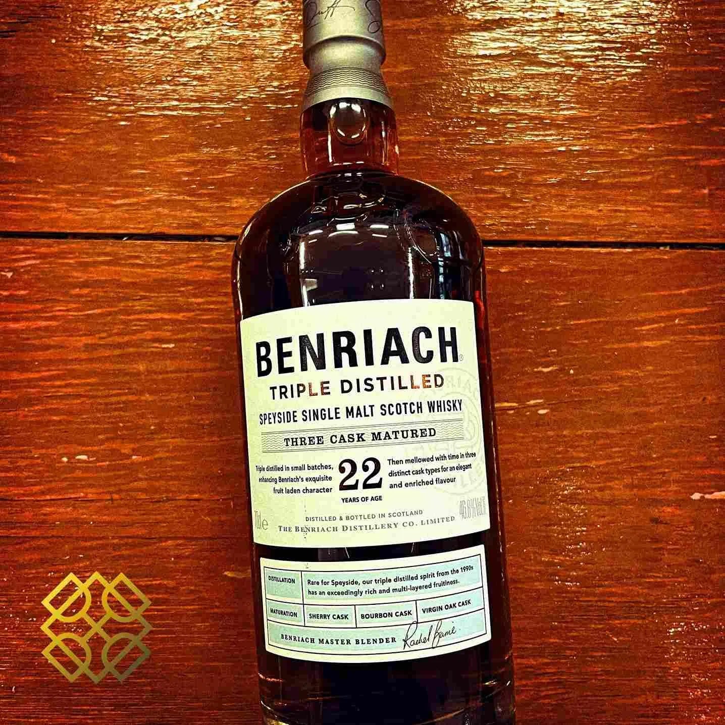 BenRiach - 22YO, 2000/2022, Triple Distilled, 46.8% - Scotch Whisky