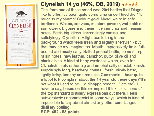 Clynelish - 14YO, 46% (WF 88) - Scotch Whisky - Country_Scotland - Distillery_Clynelish - Entry Whisky- - -