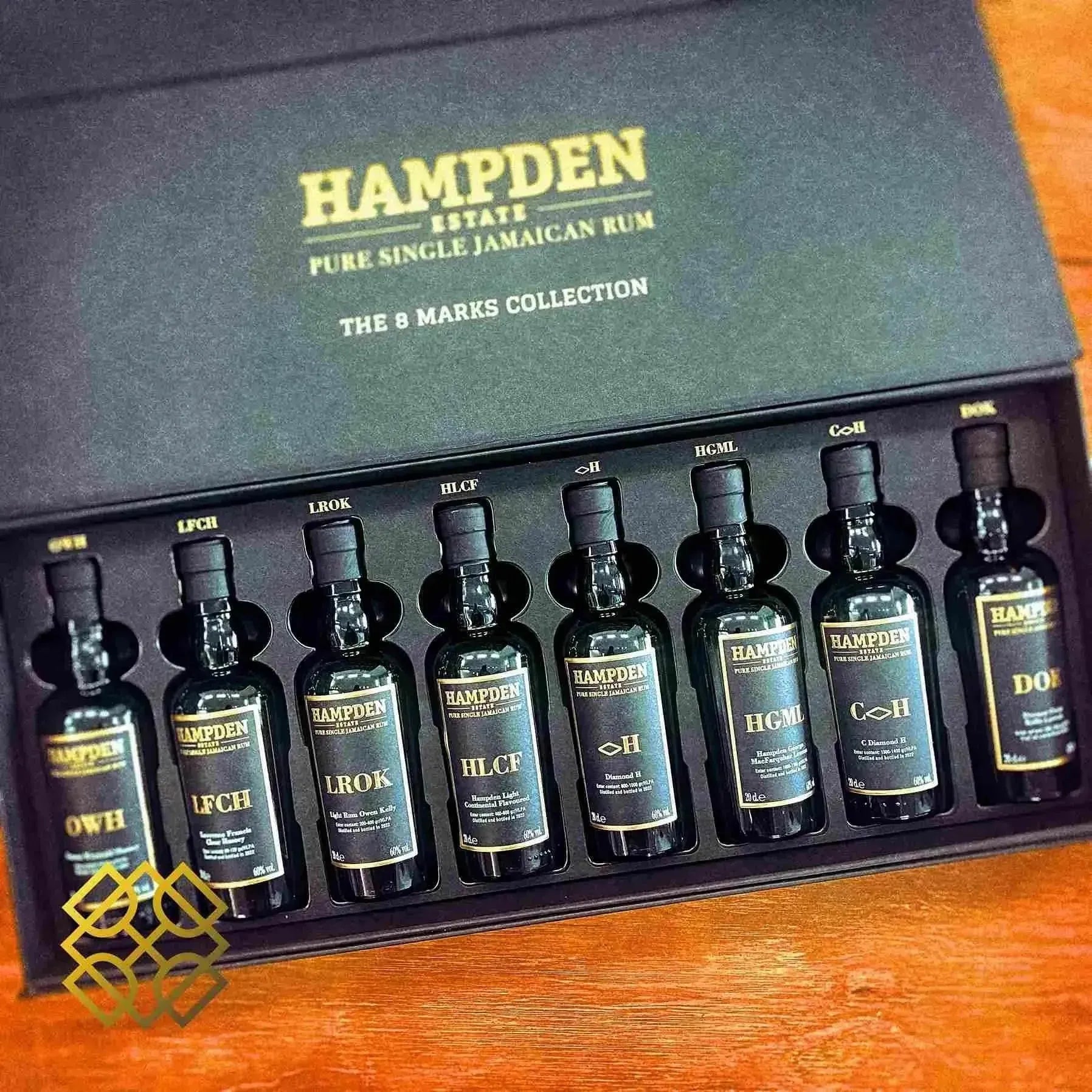 Hampden - 8 Marks Unaged Collection, 8 x 20cl - Rum