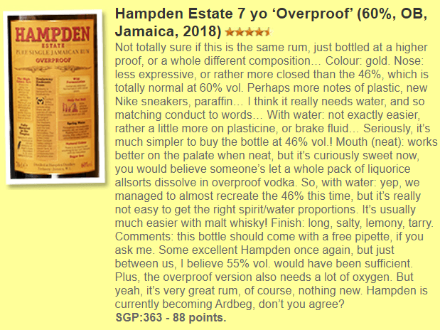 Hampden - 8YO Overproof, 60% (WF 88) - Rum - Country_Jamaica - Distillery_Hampden - New Arrivals 冧酒- - -
